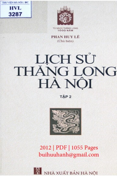 Lịch Sử Thăng Long-Hà Nội Tập 2 (NXB Hà Nội 2012) - Phan Huy Lê, 1055 Trang