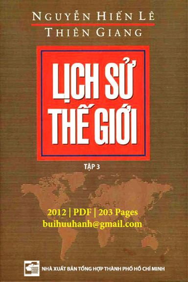 Lịch Sử Thế Giới Tập 3 (NXB Tổng Hợp 2012) - Nguyễn Hiến Lê, 204 Trang