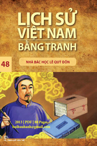 Lịch Sử Việt Nam Bằng Tranh Tập 48-Nhà Bác Học Lê Quý Đôn (NXB Trẻ 2013) - Trần Bạch Đằng, 88 Trang