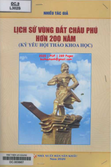 Lịch Sử Vùng Đất Châu Phú Hơn 200 Năm (NXB Sân Khấu 2020) - Phạm Thị Ngọc Anh, 289 Trang
