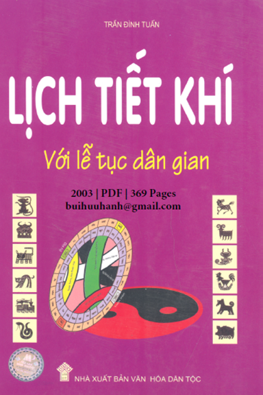 Lịch Tiết Khí Với Lễ Tục Dân Gian (NXB Văn Hóa Dân Tộc 2003) - Trần Đình Tuấn, 369 Trang