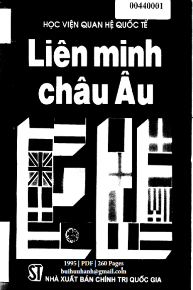 Liên Minh Châu Âu (NXB Chính Trị 1995) - Đào Huy Ngọc, 260 Trang