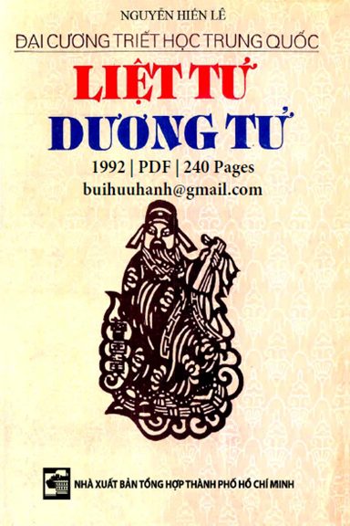 Liệt Tử-Dương Tử (NXB Tổng Hợp 1992) - Nguyễn Hiến Lê, 240 Trang