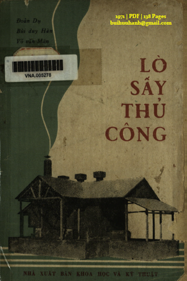 Lò Sấy Thủ Công (NXB Khoa Học Kỹ Thuật 1971) - Đoàn Dụ, 138 Trang