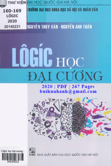 Lôgíc Học Đại Cương (NXB Đại Học Quốc Gia 2020) - Nguyễn Thúy Vân, 267 Trang