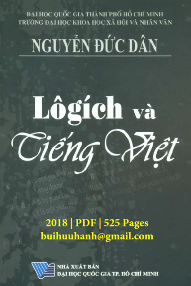 Lôgích Và Tiếng Việt (NXB Đại Học Quốc Gia 2018) - Nguyễn Đức Dân, 525 Trang