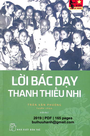 Lời Bác Dạy Thanh Niên Thiếu Nhi (NXB Trẻ 2019) - Trần Văn Phương, 165 Trang