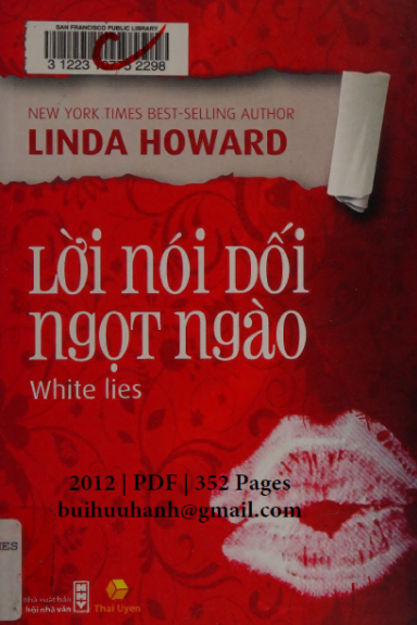 Lời Nói Dối Ngọt Ngào (NXB Hội Nhà Văn 2012) - Linda Howard, 352 Trang