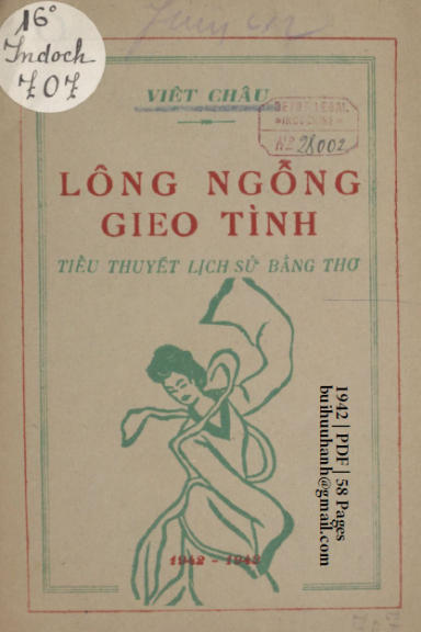 Lông Ngỗng Gieo Tình (NXB Kim Chi 1942) - Việt Châu, 58 Trang
