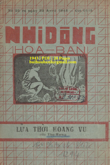 Lửa Thời Hoang Vu (NXB Việt Dân 1943) - Thọ Hưng, 28 Trang