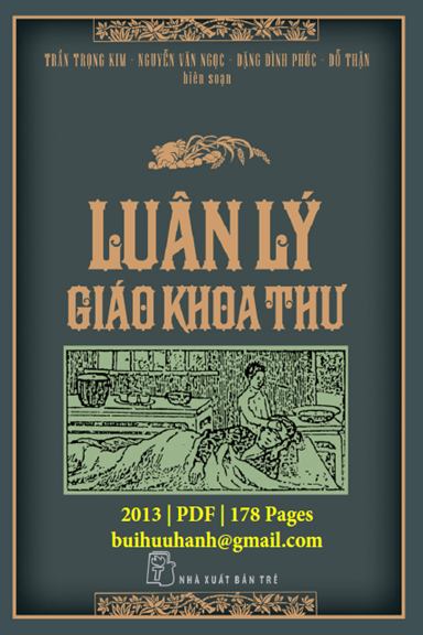 Luân Lý Giáo Khoa Thư (NXB Trẻ 2013) - Trần Trọng Kim, 178 Trang
