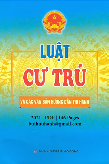 Luật Cư Trú Và Các Văn Bản Hướng Dẫn Thi Hành (NXB Dân Trí 2021) - Minh Ngọc, 146 Trang
