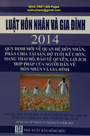 Luật Hôn Nhân Và Gia Đình 2014 (NXB Hồng Đức 2014) - Nhiều Tác Giả, 425 Trang