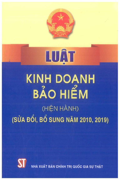 Luật Kinh Doanh Bảo Hiểm (NXB Chính Trị 2021) - Nhiều Tác Giả, 97 Trang