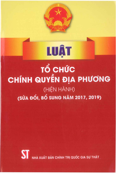 Luật Tổ Chức Chính Quyền Địa Phương (NXB Chính Trị 2021) - Nhiều Tác Giả, 157 Trang