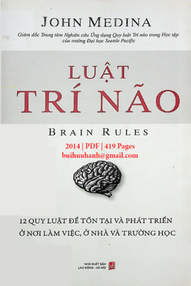 Luật Trí Não (NXB Lao Động Xã Hội 2014) - John Medina, 419 Trang