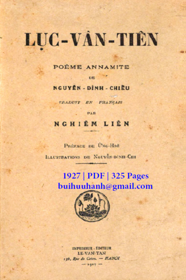Lục Vân Tiên (NXB Nguyễn Văn Tân 1927) - Nguyễn Đình Chiểu, 325 Trang