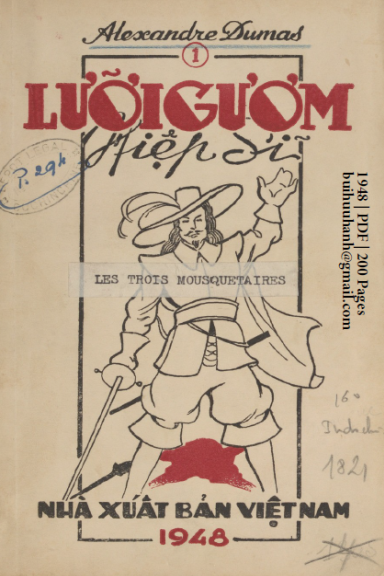 Lưỡi Gươm Hiệp Sĩ Quyển 1 (NXB Việt Nam 1948) - Alexandre Dumas, 200 Trang