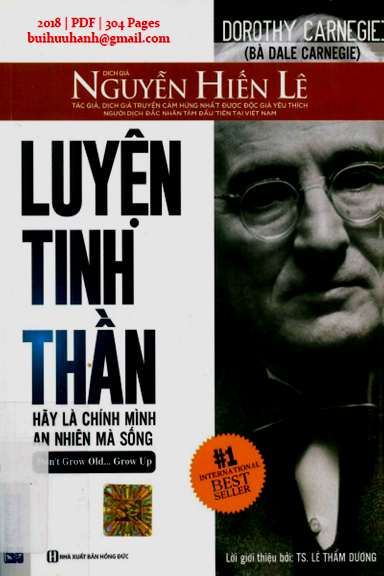 Luyện Tinh Thần (NXB Hồng Đức 2018) - Dorothy Carnegie, 304 Trang