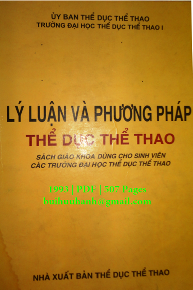 Lý Luận Và Phương Pháp Thể Dục Thể Thao (NXB Thể Dục Thể Thao 1993) - Nguyễn Toán, 506 Trang