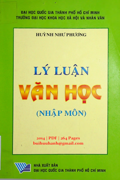 Lý Luận Văn Học Nhập Môn (NXB Đại Học Quốc Gia 2014) - Huỳnh Như Phương, 264 Trang