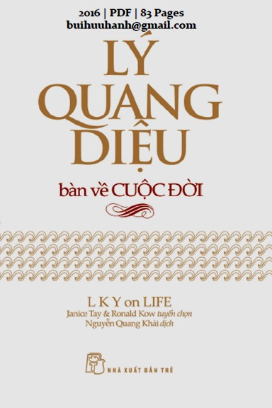 Lý Quang Diệu Bàn Về Cuộc Đời (NXB Trẻ 2016) - Janice Tay, 83 Trang