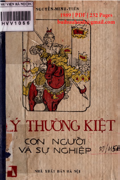 Lý Thường Kiệt Con Người Và Sự Nghiệp (NXB Hà Nội 1989) - Nguyễn Minh Tiến, 232 Trang