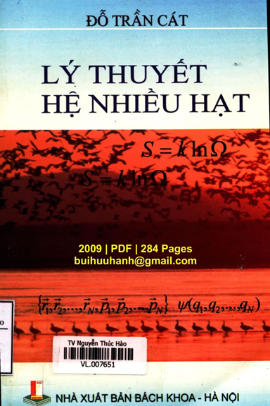 Lý Thuyết Hệ Nhiều Hạt (NXB Bách Khoa 2009) - Đỗ Trần Cát, 284 Trang