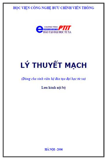 Lý Thuyết Mạch (NXB Hà Nội 2006) - Nguyễn Quốc Dinh, 204 Trang