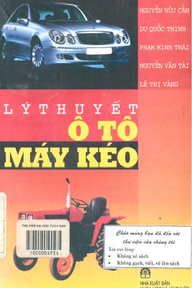 Lý Thuyết Ôtô Máy Kéo (NXB Khoa Học Kỹ Thuật 2003) - Nguyễn Hữu Cẩn, 360 Trang