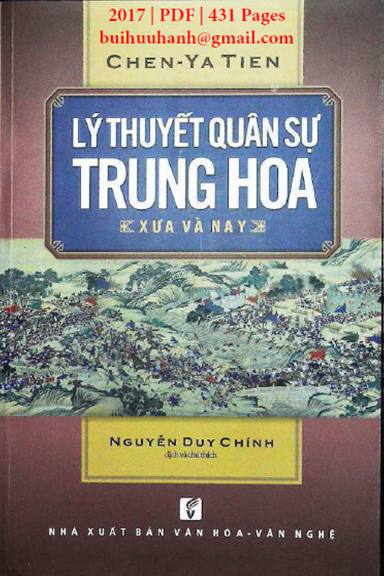 Lý Thuyết Quân Sự Trung Hoa Xưa Và Nay (NXB Văn Hóa Văn Nghệ 2017) - Chen-Ya Tien, 431 Trang