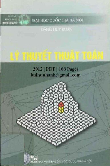 Lý Thuyết Thuật Toán (NXB Đại Học Quốc Gia 2012) - Đặng Huy Ruận, 108 Trang