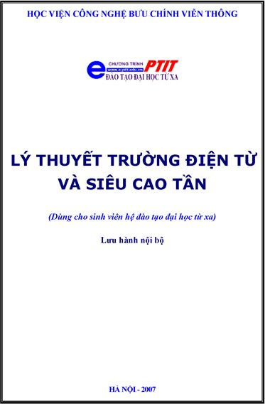 Lý Thuyết Trường Điện Từ Và Siêu Cao Tần (NXB Hà Nội 2007) - Tôn Thất Bảo Đạt, 125 Trang