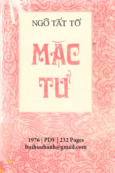 Mặc Tử (NXB Xuân Thu 1976) - Ngô Tất Tố, 232 Trang