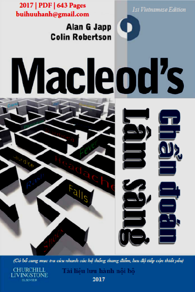 Macleod's Chẩn Đoán Lâm Sàng (NXB Y Học 2017) - Alan G. Japp, 643 Trang