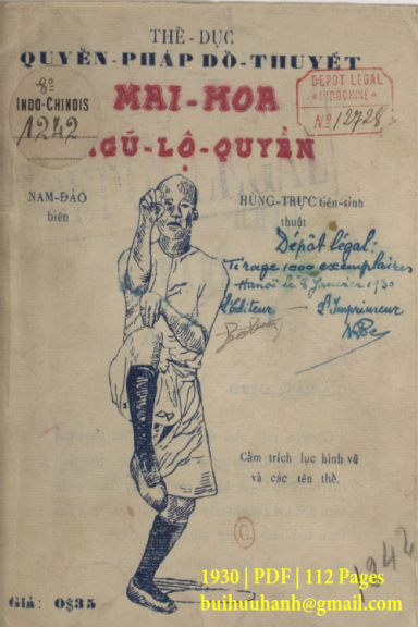 Mai Hoa Ngũ Lộ Quyền (NXB Tiểu Thuyết 1930) - Nam Đào, 112 Trang