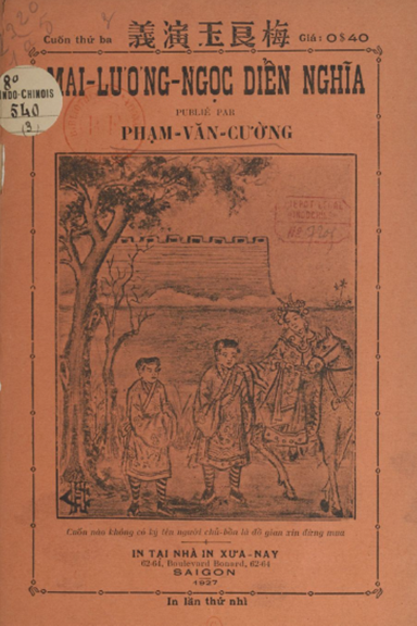 Mai Lương Ngọc Diễn Nghĩa Cuốn 3 (NXB Xưa Nay 1927) - Phạm Văn Cường, 38 Trang