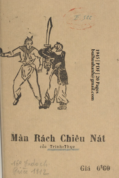 Màn Rách Chiếu Nát (NXB Á Châu 1945) - Trinh Thục, 20 Trang