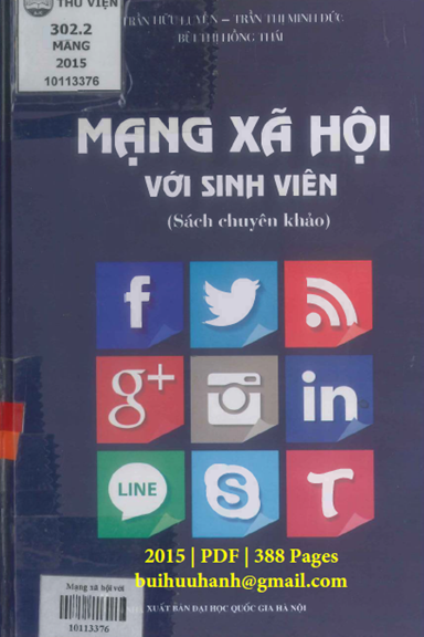 Mạng Xã Hội Với Sinh Viên (NXB Đại Học Quốc Gia 2015) - Trần Hữu Luyến, 388 Trang