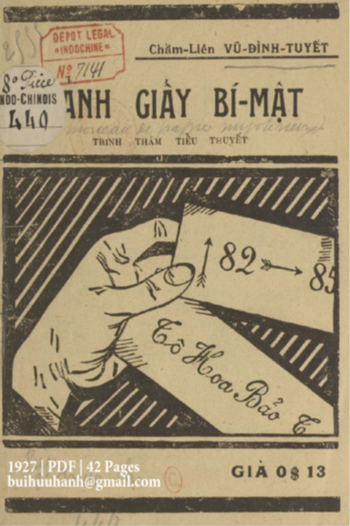 Mảnh Giấy Bí Mật (NXB Kim Khuê 1927) - Vũ Đình Thuyết, 42 Trang