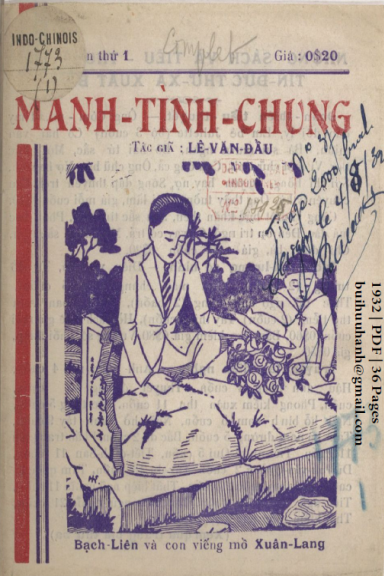 Mảnh Tình Chung Cuốn 1-5 (NXB Tín Đức Thư Xã 1932) - Lê Văn Đẩu, 164 Trang