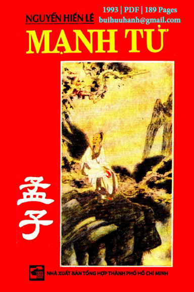 Mạnh Tử (NXB Tổng Hợp 1993) - Nguyễn Hiến Lê, 189 Trang