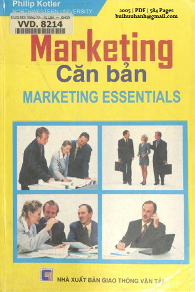 Marketing Căn Bản (NXB Giao Thông Vận Tải 2005) - Philip Kotler, 584 Trang