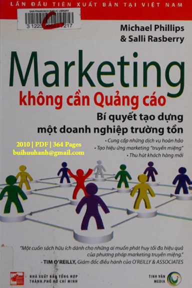 Marketing Không Cần Quảng Cáo (NXB Tổng Hợp 2010) - Michael Phillips, 364 Trang