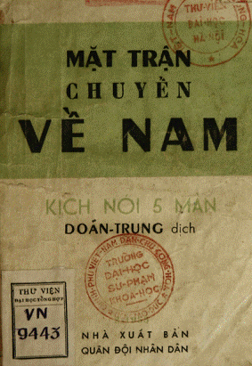 Mặt Trận Chuyển Về Nam (NXB Quân Đội 1955) - Doãn Trung, 189 Trang