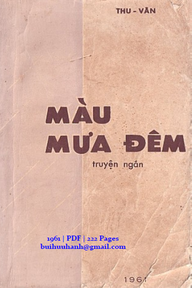 Màu Mưa Đêm (NXB Việt Liên 1961) - Thu Văn, 222 Trang
