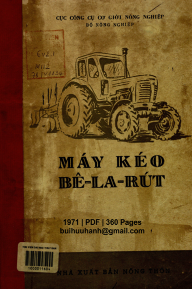 Máy Kéo Bê-La-Rút (NXB Nông Thôn 1971) - Nhiều Tác Giả, 360 Trang