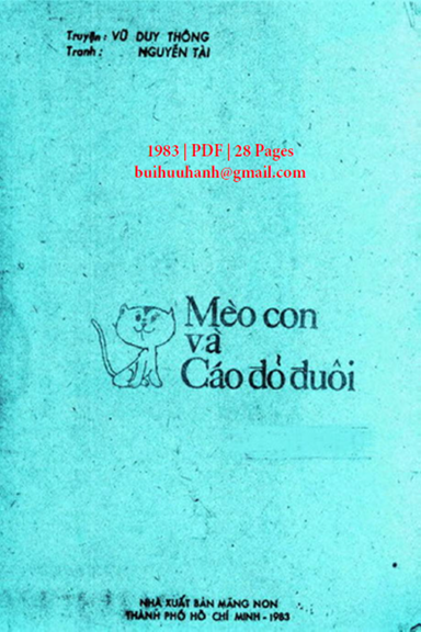 Mèo Con Và Cáo Đỏ Đuôi (NXB Măng Non 1983) - Vũ Duy Thông, 29 Trang
