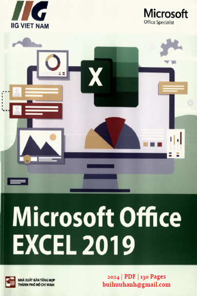 Microsoft Office Excel 2019 (NXB Tổng Hợp 2024) - IIG Viet Nam, 130 Trang