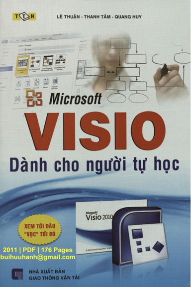 Microsoft Visio Dành Cho Người Tự Học (NXB Giao Thông Vận Tải 2011) - Lê Thuận, 176 Trang